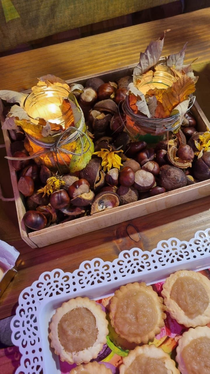 Mesa dulce con detalles artesanales